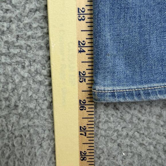 Veronica Beard Jeans Womens Sz 27x26 Blue Carly Kick Flare High Rise Zip Fly - Picture 8 of 13